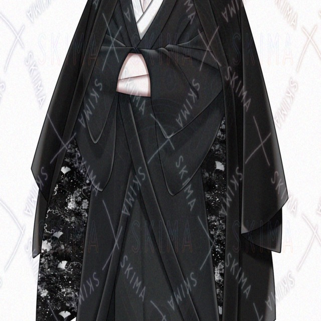 ▶▶ [Standing Illustration] Silver-haired Male Character in Traditional Japanese Attire [9 Expressions] 的商品圖片第 2 張