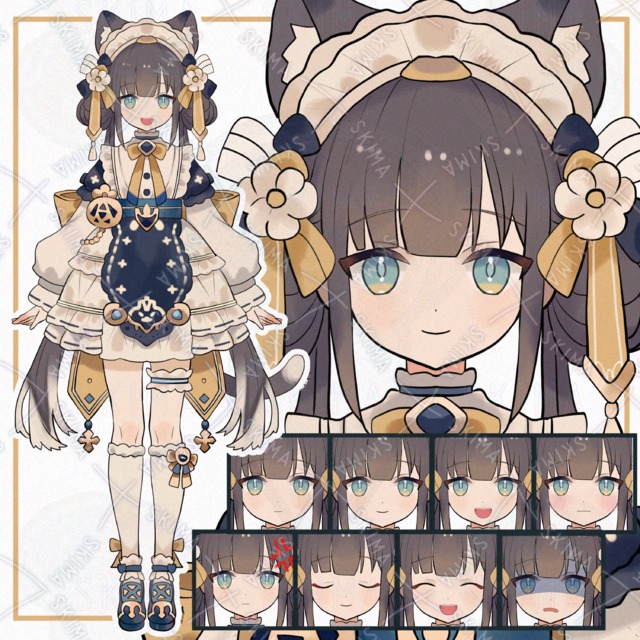 Girl with cat ears [8 kinds of difference]. 的商品圖片