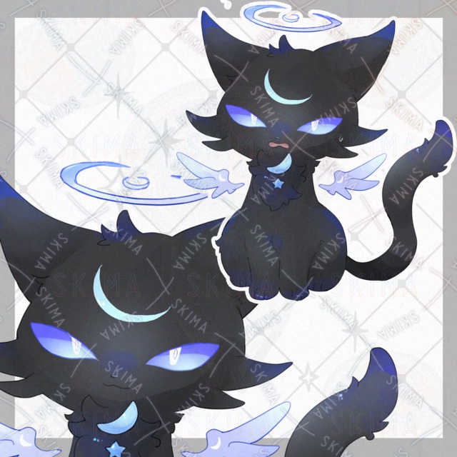 Image of Angel cat [8 kinds of expressions].