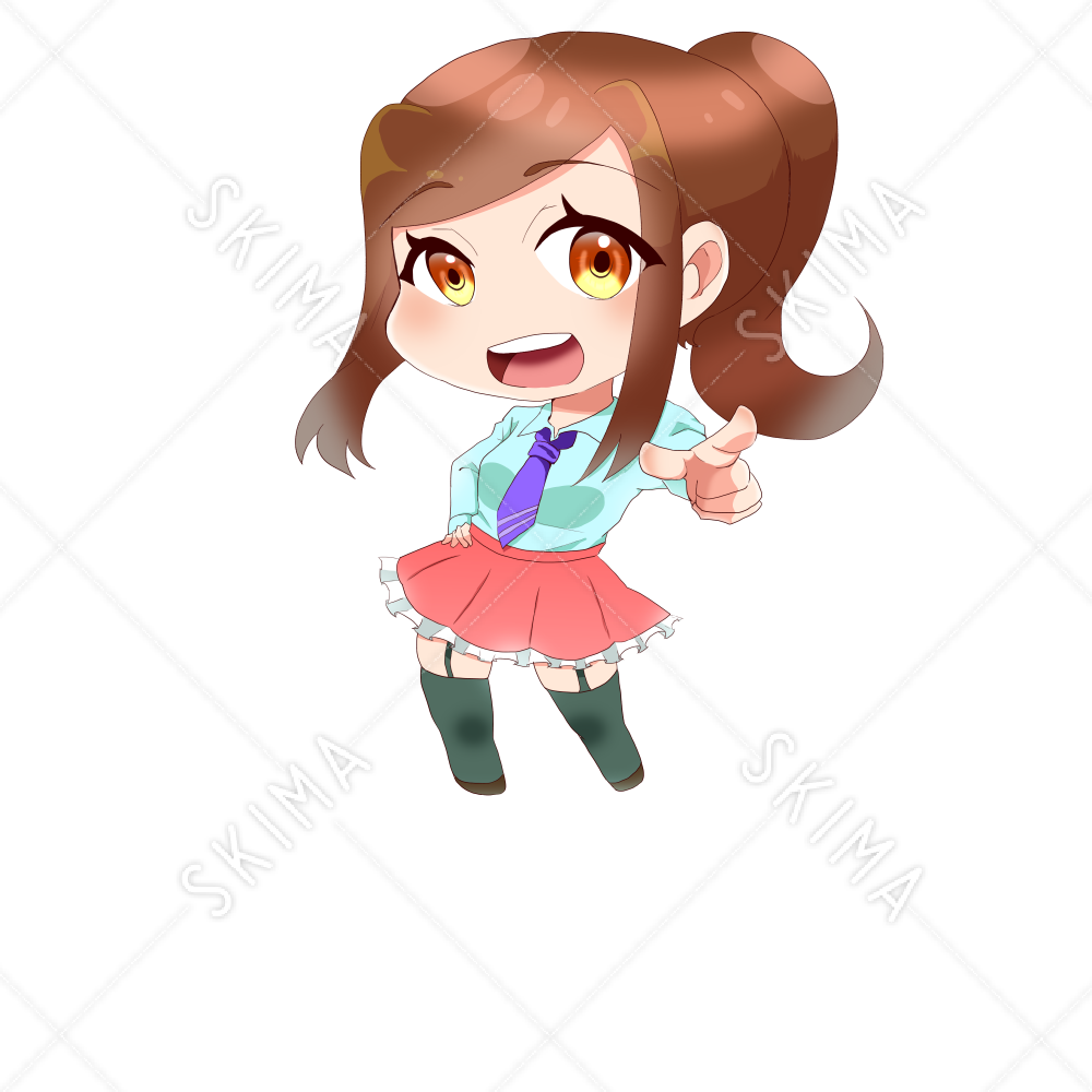 デフォルメキャラクター 学生の女の子 スキマ スキルのオーダーメイドマーケット Skima デフォルメキャラクター 学生の女の子 スキマ スキルのオーダーメイドマーケット Skima