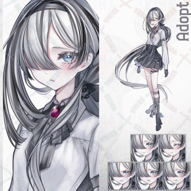 Adopt_158】표정 5종 상품 이미지