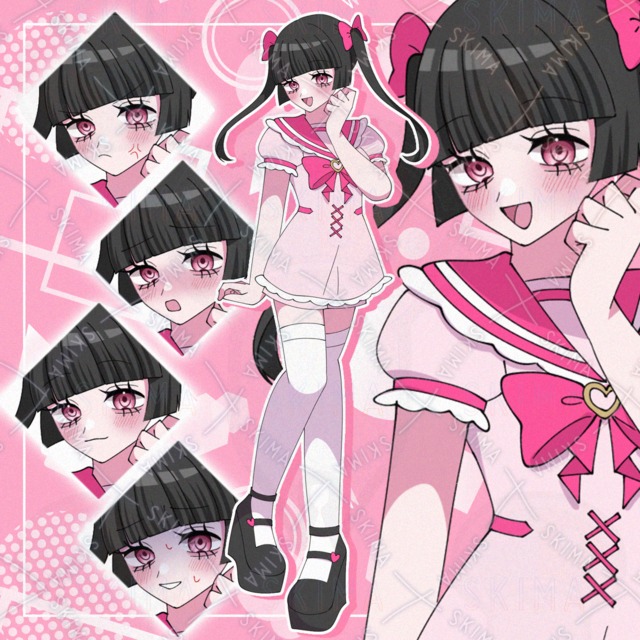 양산형 패션 소녀 상품 이미지