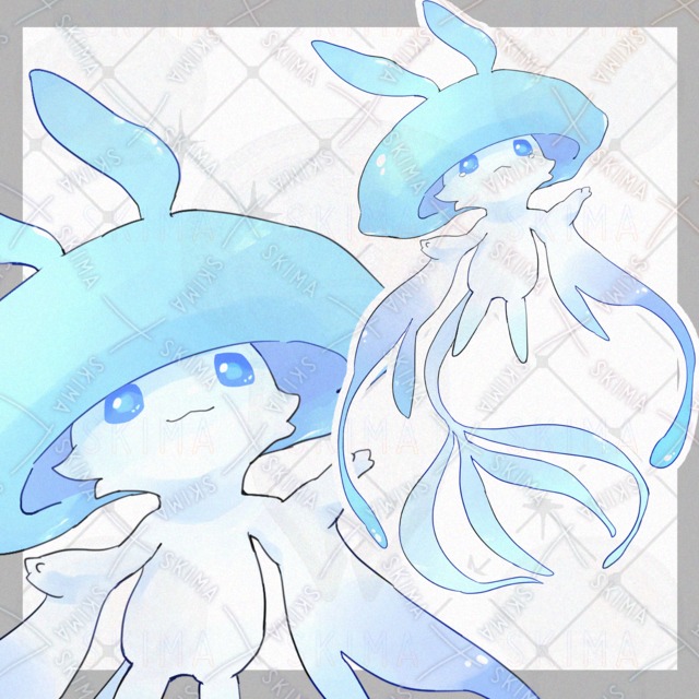 물 속성의 아이【10가지 표정 상품 이미지