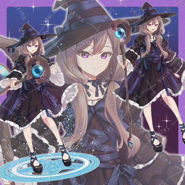 리본 마녀 표정 10종 + 포즈 2종 상품 이미지