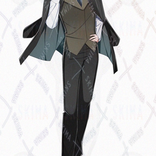 表情差分8枚　男性キャラ　立ち絵の商品画像4枚目