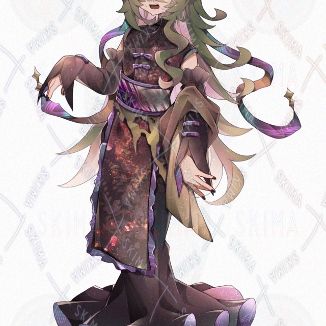 中性的な緑髪さんの商品画像6枚目