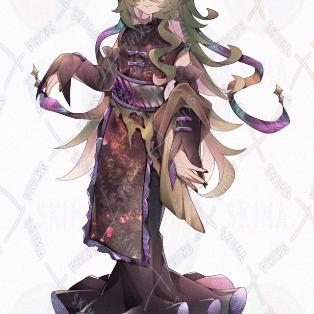 中性的な緑髪さんの商品画像9枚目