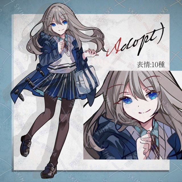 Image of 【Adopt】Elite School Girl【10 Expressions】