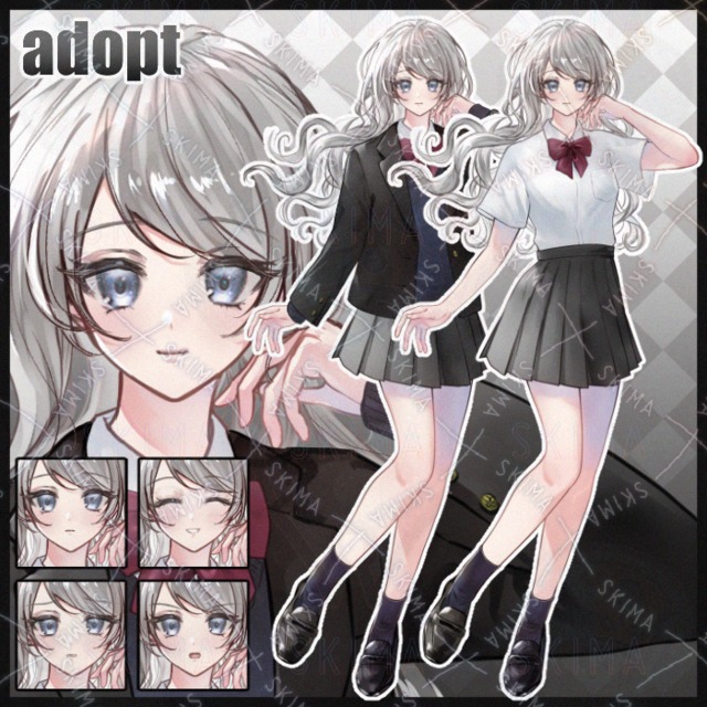 【表情5種+衣装差分】女性adoptの商品画像
