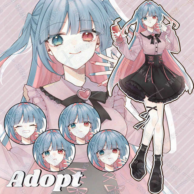 【Adopt】地雷系な女の子【表情10種】の商品画像