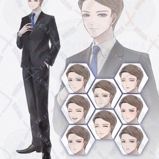 【Adopt】Suit-Wearing Man: 9 Expressions 的商品圖片