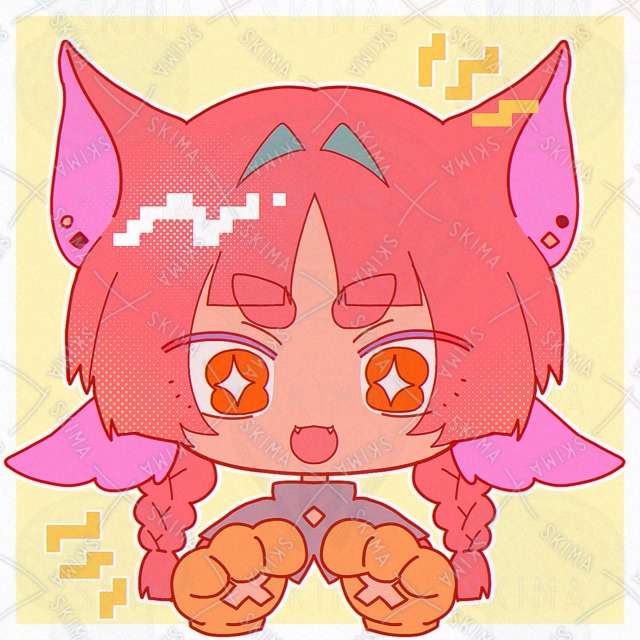 ケモミミレトロなキャラクターアイコンの商品画像