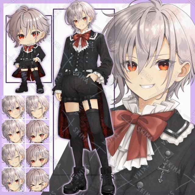 Silver-Haired Prince: Mini Character with Expression Variations 的商品圖片