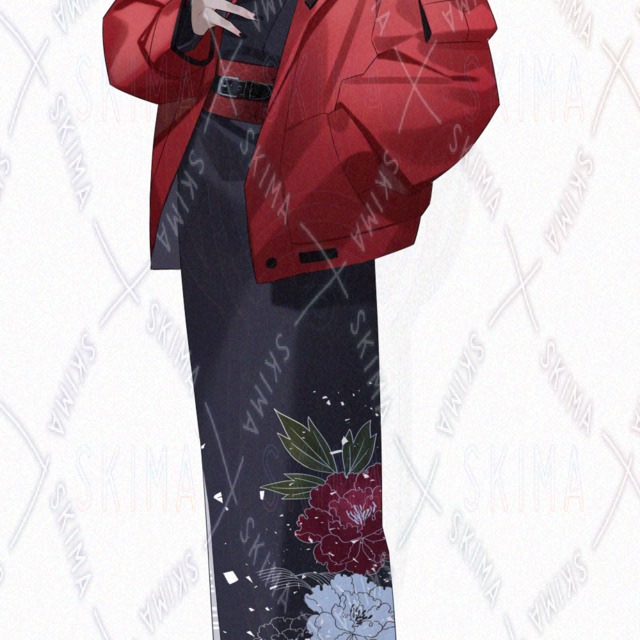 【差分9種類】着物+ジャケットの男性の商品画像8枚目