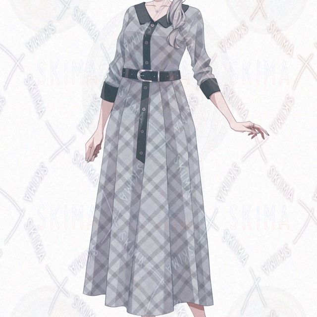 【表情７種】銀髪の女性の商品画像7枚目