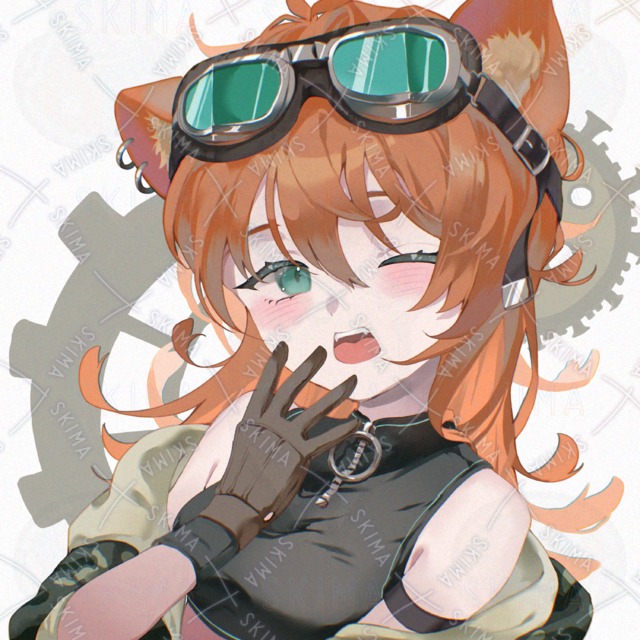 Cat-Eared Girl Icon with Transparent Background 的商品圖片