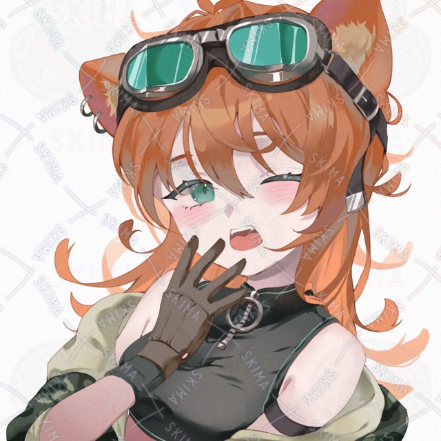 Image 2 of Cat-Eared Girl Icon with Transparent Background