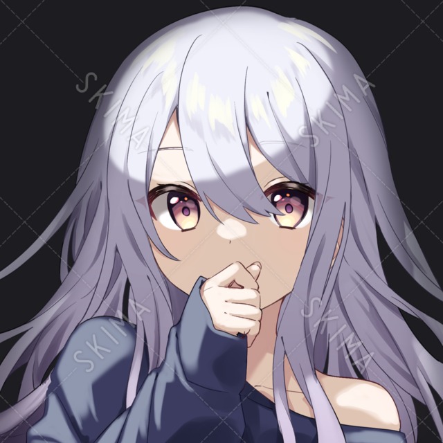 銀髪の女の子　SNSアイコン