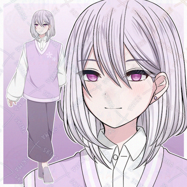 귀여운 사복을 입은 청년【표정 차이 10가지 상품 이미지