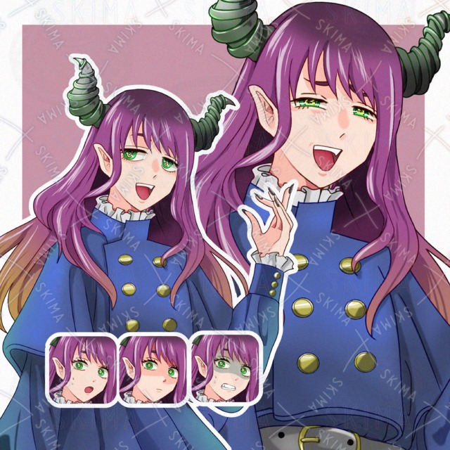 악마소녀 [표정 5종 상품 이미지