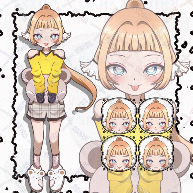 【表情差分4種類】女の子立ち絵の商品画像