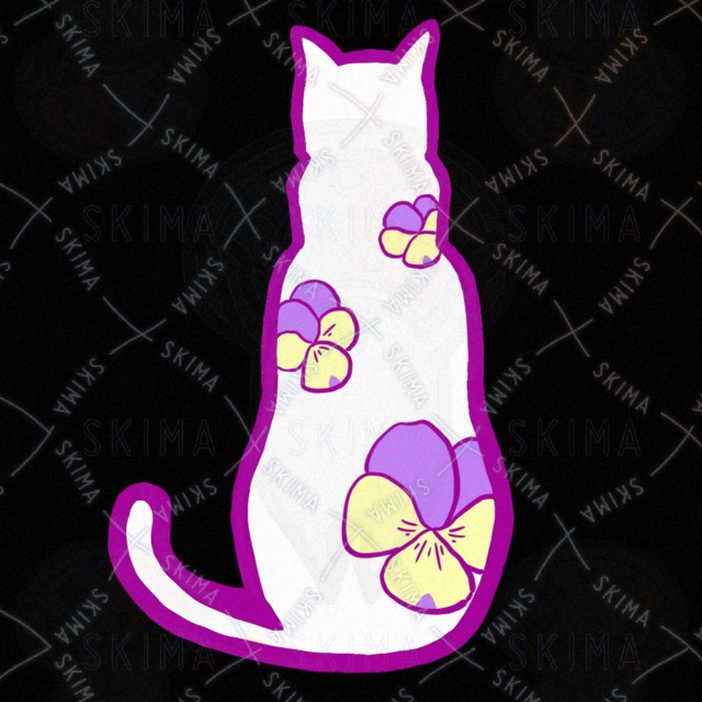 スミレ猫（白）