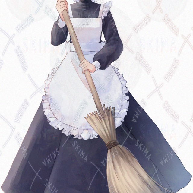 メイド服姿の女性(SD差分あり)の商品画像2枚目