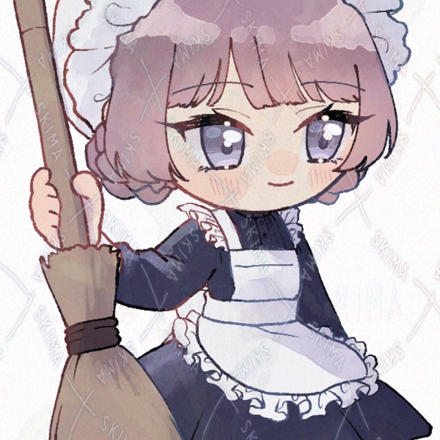 メイド服姿の女性(SD差分あり)の商品画像4枚目
