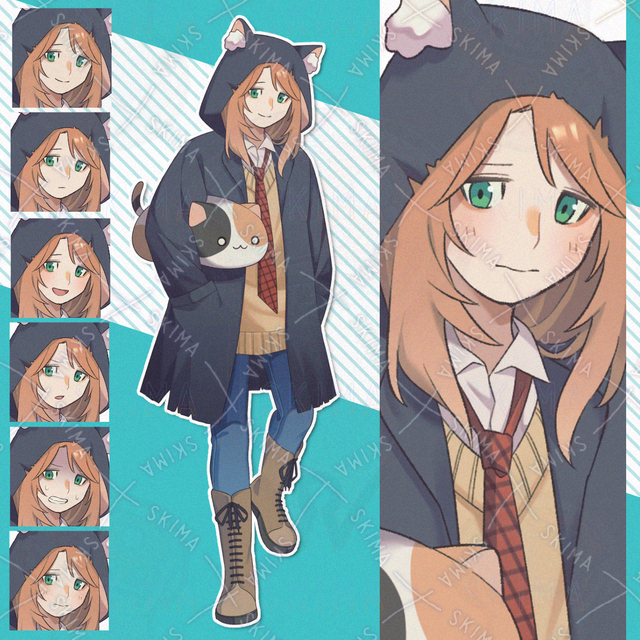 Cat Ears × Androgynous [6 Expressions] 的商品圖片