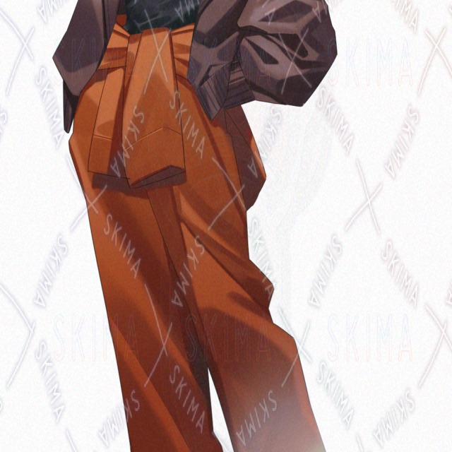 Image 3 of 9 Facial Variations: T-Shirt + Blouson Grumpy Guy