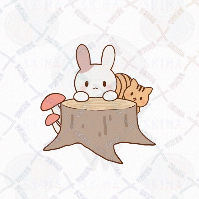 きりかぶウサちゃんとリスさんの商品画像2枚目