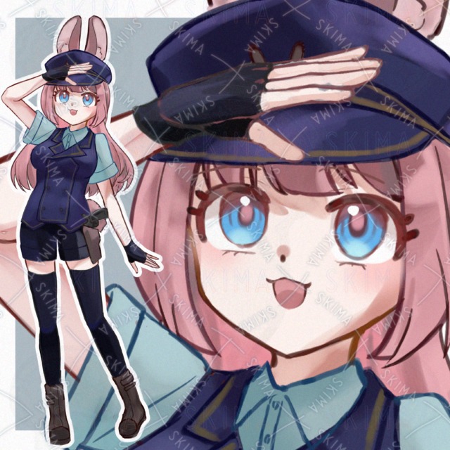 Image of Rabbit Police Girl