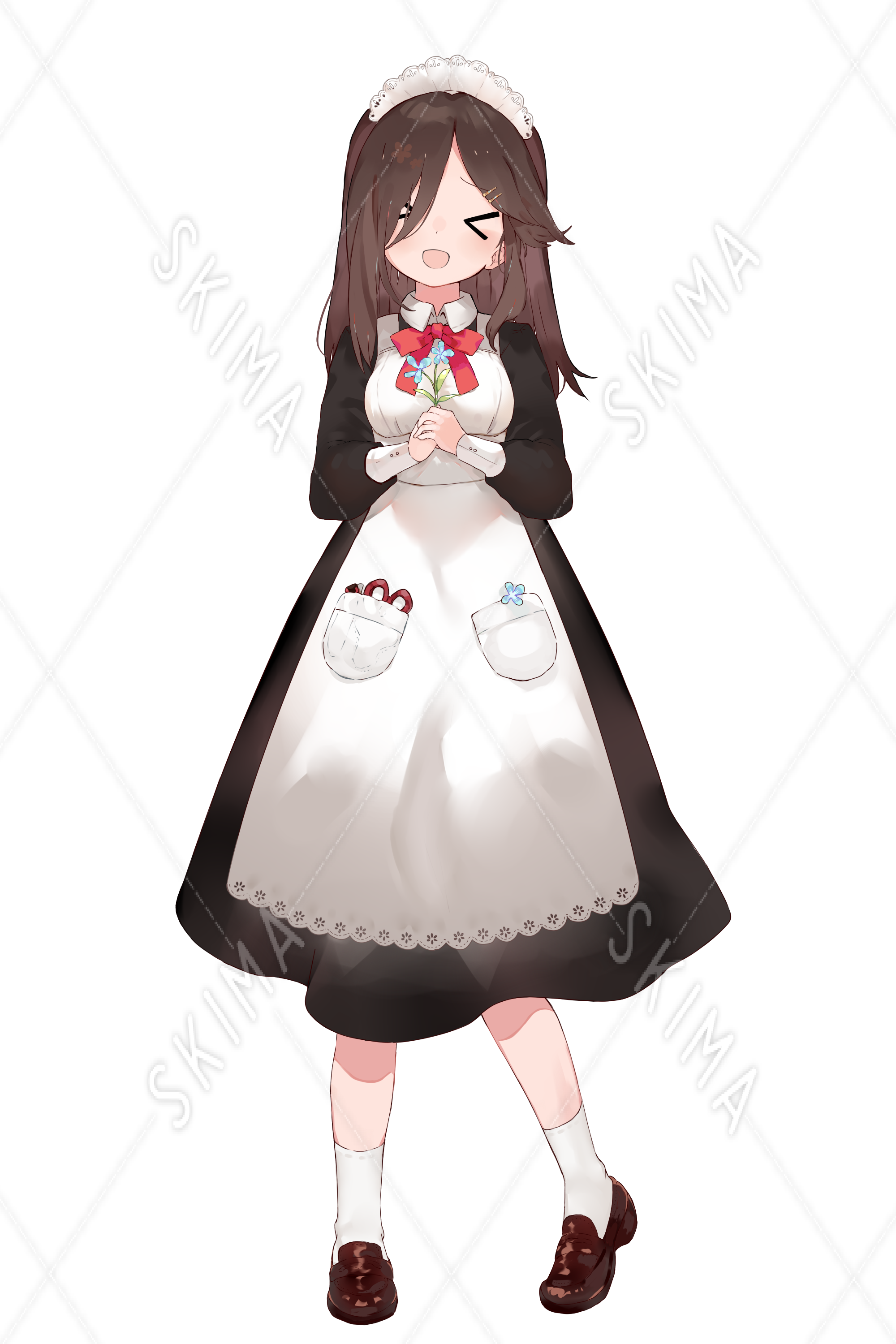 庭師メイドさん 表情差分１０種 背景透過 スキマ スキルのオーダーメイドマーケット Skima