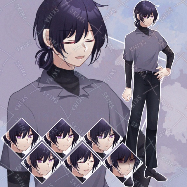 Image of Cool Guy with Tied-Back Hair