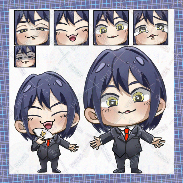 【表情差分4･ポーズ差分2】ちょい胡散臭めなキャラの商品画像