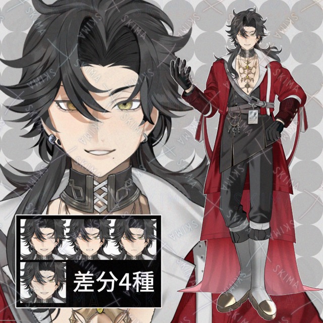 ほくろのある男性【差分4種】の商品画像