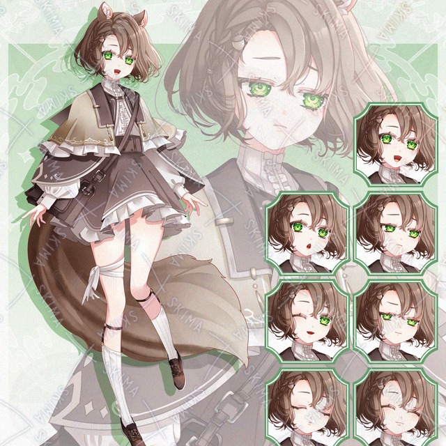 冒険者 少女 リス【表情差分7枚、耳尾着脱1枚】の商品画像