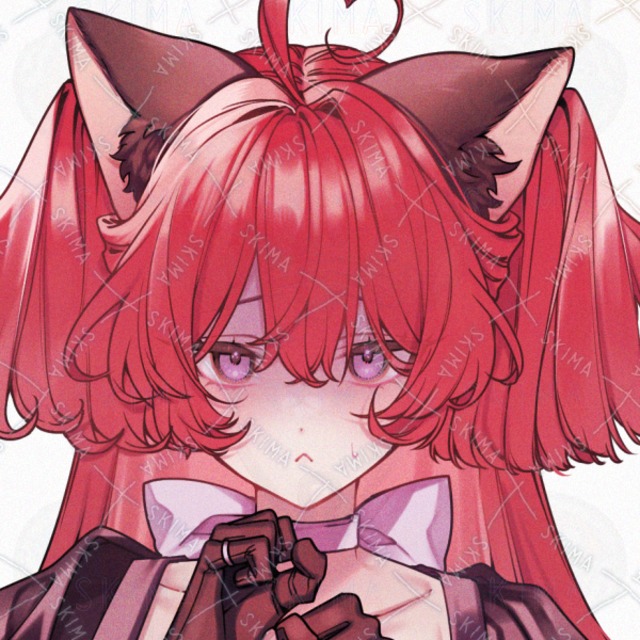 猫耳赤毛の女の子の立ち絵【大き目アイコン有】の商品画像10枚目