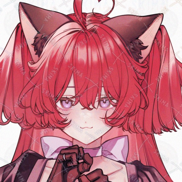 猫耳赤毛の女の子の立ち絵【大き目アイコン有】の商品画像11枚目