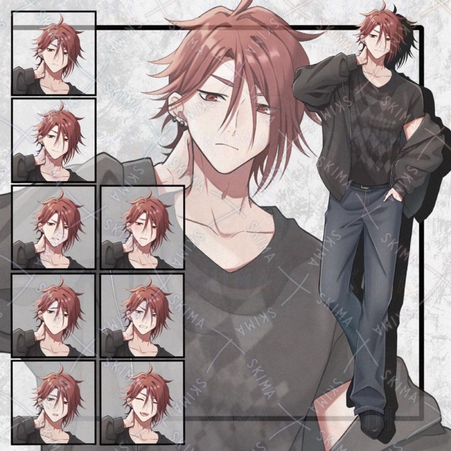 Casual Male Character Sprite: 8 Expressions 的商品圖片