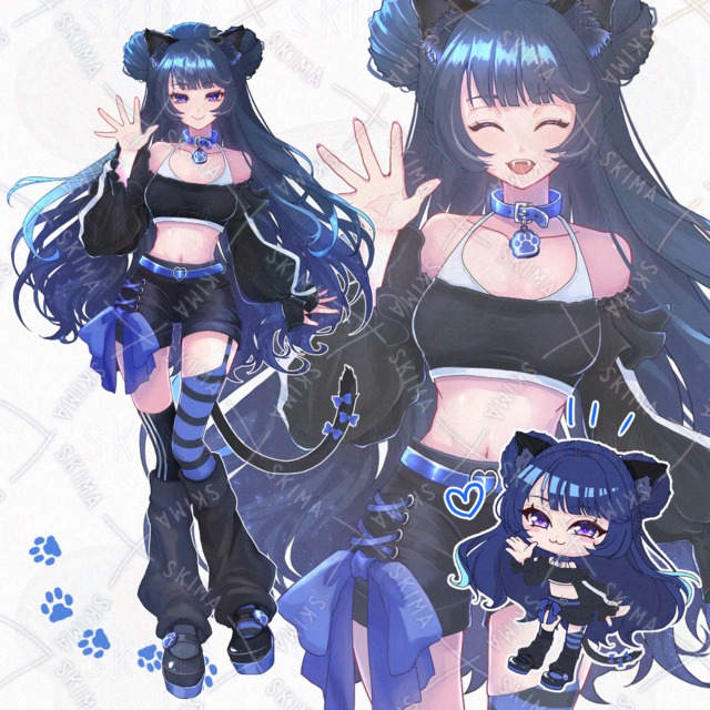 黒ネコの女の子の商品画像