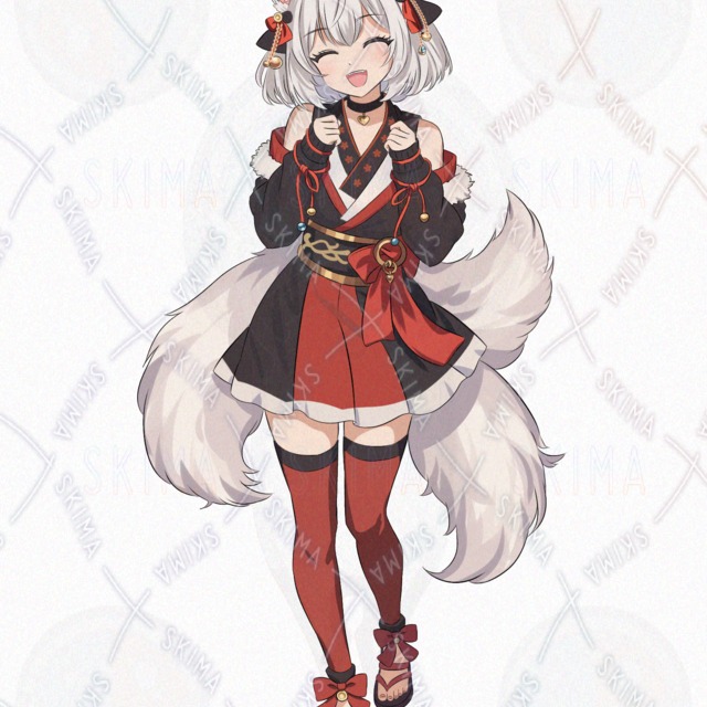 Fox Girl – Character Art for TRPGs and Streaming (9 Expression Variations) – Pre-made Illustration for Purchase 的商品圖片第 7 張