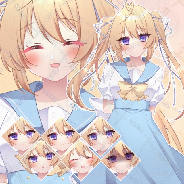 Image of Galge-Style Twin-Tailed Sailor Girl