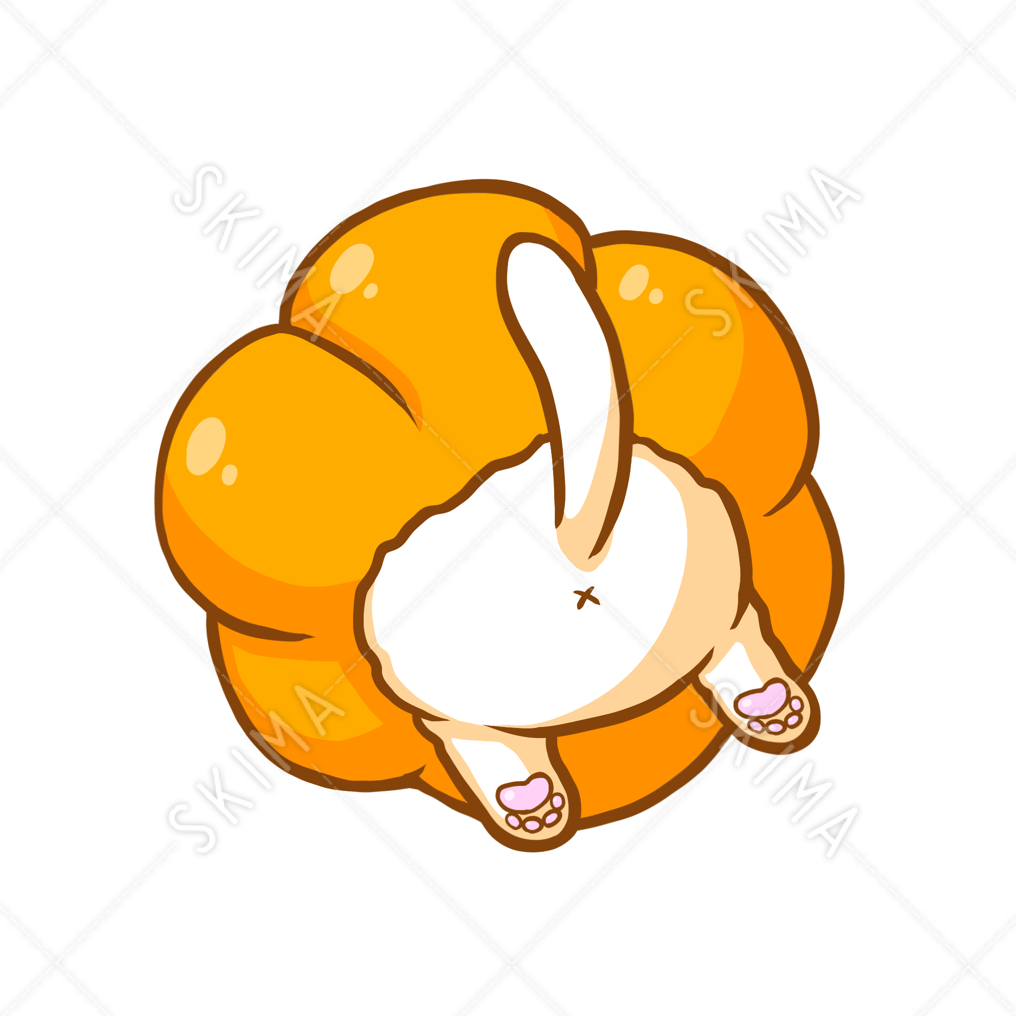 Snsアイコンなどに カボチャつまみ食いネコ 背景透過あり スキマ スキルのオーダーメイドマーケット Skima
