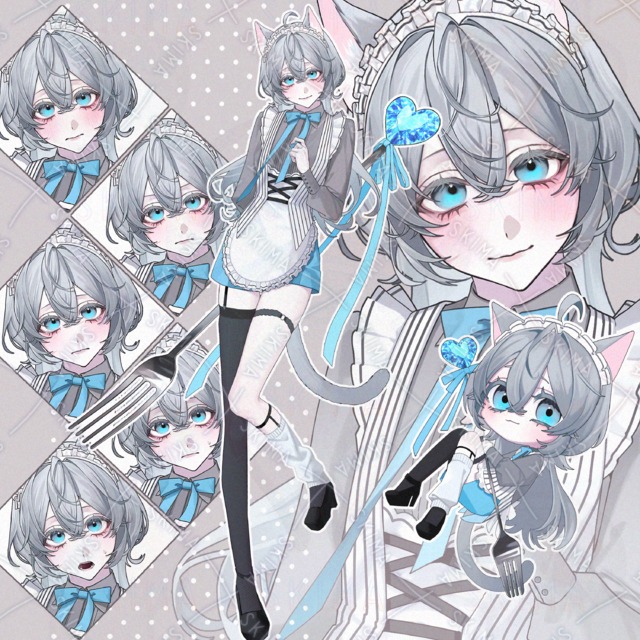 Cat-Eared Maid – 7 Expression Variations 的商品圖片