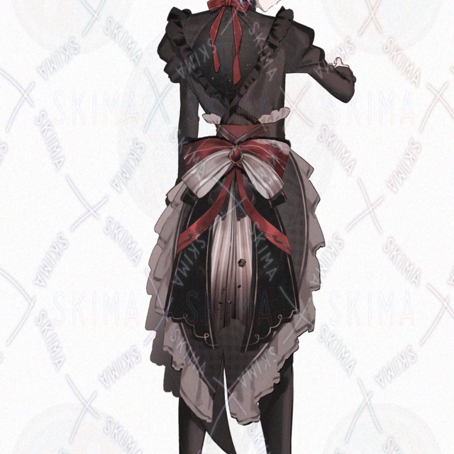 【後ろ向きの男性キャラクター】の商品画像2枚目