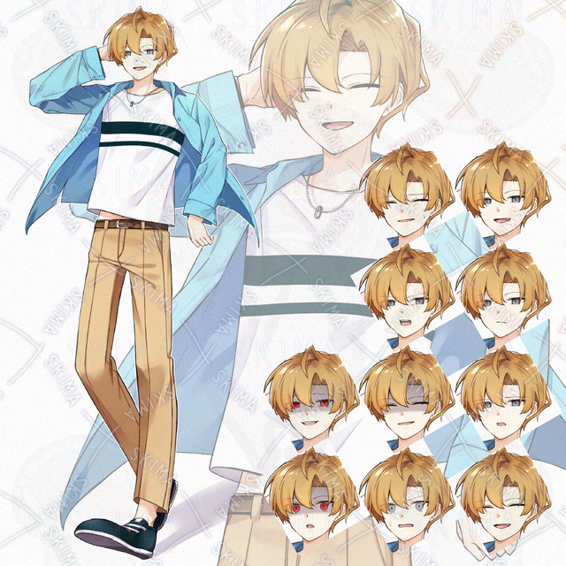 세일】상쾌한 남자(반지 목걸이)【10가지 표정】【세일】【표정 10가지】남자 상품 이미지