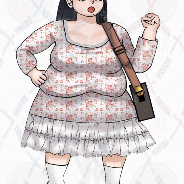 【立ち絵】ぽっちゃり女性の就活イメージ【表情差分5種】の商品画像2枚目