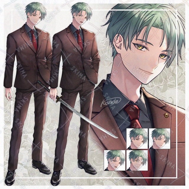 【adopt】スーツの男性＋刀