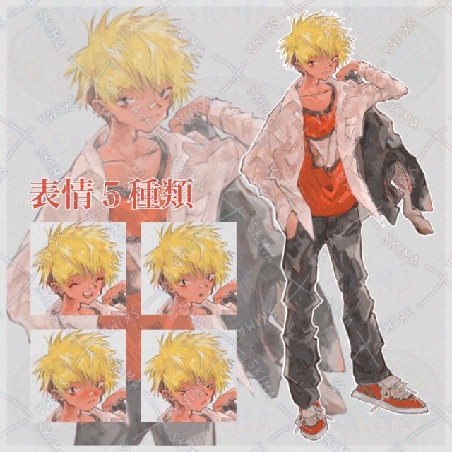 Delinquent Boy: Blonde, Pierced, School Uniform 的商品圖片